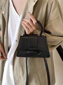 Classic Fashion Charm Mini Niche Ladies Hand Crossbody Small Square Bag, Super Fire Lychee Pattern Simple Red Envelope