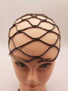 Rhinestone Mesh Headchain, Suitable For Formal Occasions - Multicolor - View 13