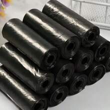 4 Rolls/60pcs Disposable In-Car Mini Trash Can Garbage Bags, Convenient Garbage Bag Organizer - Black - View 5