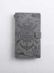 1 Cuaderno de viaje de piel suave de estilo pirata tamaño A6 de hojas sueltas vintage, adecuado para registro de notas en diversas ocasiones, útiles escolares, vuelta al colegio