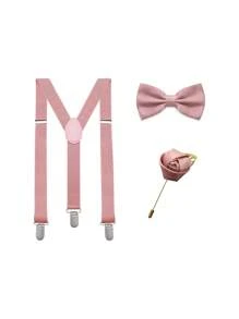 1 套男士领结、吊带、胸针组合，适合宴会和派对，适合外出装扮婚礼派对，也适合秋冬配饰万圣节服装，适合青少年、青年、男士、休闲、户外、运动、度假、毕业礼物、生日、日常穿着