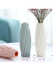 1个室内装饰花瓶，干花容器，创意插花装饰，PE材质花瓶 - 查看 4
