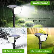 4/6 Pack Solar Christmas Spot Lights Outdoor, Waterproof Solar Spotlights For Yard Patio Pathway Landscape Garden Decor - Black - View 6