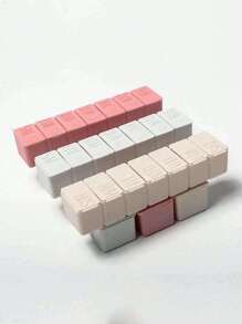 Portable Mini Medicine Storage Box, Transparent Lettered Medicine Box, Cute Random Color Weekly Travel Pill Case Organizer, Independent Compartment Case,Printed In Braille - Multicolor - View 6