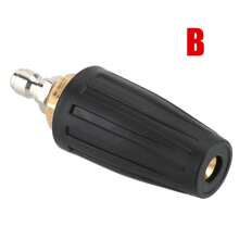 高压枪喷嘴摩托车清洗器 1/4 英寸适配器涡轮喷雾器旋转枢转耦合器喷射自行车清洁汽车配件 - 黑色 - 查看 9