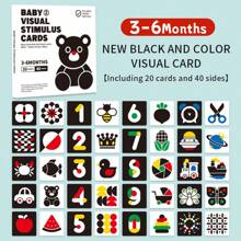 Black & White Flash Cards For Newborn Babies Visual Stimulation, 0-36 Months Infant Colorful Tracking Cards, Educational Cognitive Cards - Visual Cards - View 14