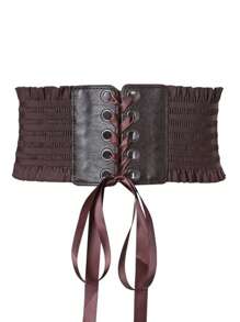 حزام خصر نسائي بشراشيب، حزام خصر مطاطي أحادي اللون، حزام ربط للخصر، مناسب للملابس اليومية والبدلات والفساتين والمعاطف والأعراس والحفلات، حزام كورسيه نسائي لفستان، مشكل الخصر لتنحيف الخصر والتحكم في البطن، ملحقات زي هالوين - متعدد الألوان - مشاهدة 7