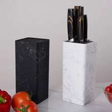Messerhalter-Ständer mit Plastik-Messerblock zum Einstecken, Aufbewahrungsbehälter, Küchen-Zubehör, Kunststoff-Messerblock-Halter, freie Einstellung, Küchen-Aufbewahrungsständer, schwarzer Messerhalter mit Borsten, Tisch-Organizer, Werkzeug, Küchenmesser-Aufbewahrungsständer, Werkzeug-Set, Universalzubehör-Organizer, Küchen-Aufbewahrungsständer