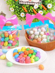 1 套/18 件，复活节经典彩色彩蛋礼品袋装饰，适合所有季节 DIY 户外装饰场景布置，自制花环手工艺品，完美的家居装饰，节日纪念品道具