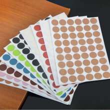 24pcs 12mm Cabinet Self-Adhesive Seal Stickers, Decorative Covers, Screw Hole Plugs, Dust-Proof