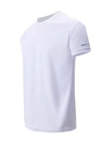 4 piezas Camisetas de manga corta deportivas y casuales para hombres, camisetas de cuello redondo, camisetas transpirables y de secado rápido para correr y hacer ejercicio