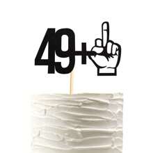 50个/套蛋糕装饰插牌 - 50岁生日派对装饰 - 趣味50岁生日派对用品 - 彩色 - 查看 3
