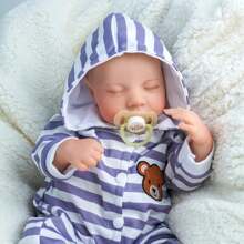 DreamyDolly Realistic Reborn Baby Dolls Boy  20 Inches Lifelike Baby Doll With Full Body Vinyl, Sleeping Newborn Baby Dolls Gift Toy For Kids Age 3 +Bebe Reborn Realistic Babies,Baby Alive,Reborn Baby ,Kids Toy,Realistic,Lifelike Baby Dolls,Toys ,Doll Toys - Nhiều màu - Xem 4