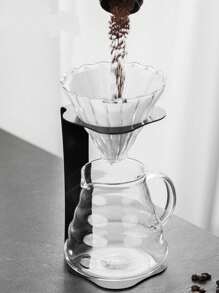 1 pieza Soporte para café de goteo, Juego portátil de soporte y filtro de metal para café de goteo