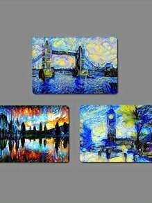 Custom Photo Magnets - Set Of 2/4/6/10, 5.08x5.08 Cm Personalized Refrigerator Magnets, Handmade Metal Wall-Mount Utility Hooks, Fashion Style Square Picture Magnets For Memories, Special Gift For Loved Ones Back-To-School Season Gifts - Rectangular Horizontal - View 13