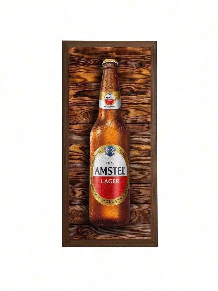 Framed Picture For Barbecue Corner And Bar 19x40cm - Amstel - View 1