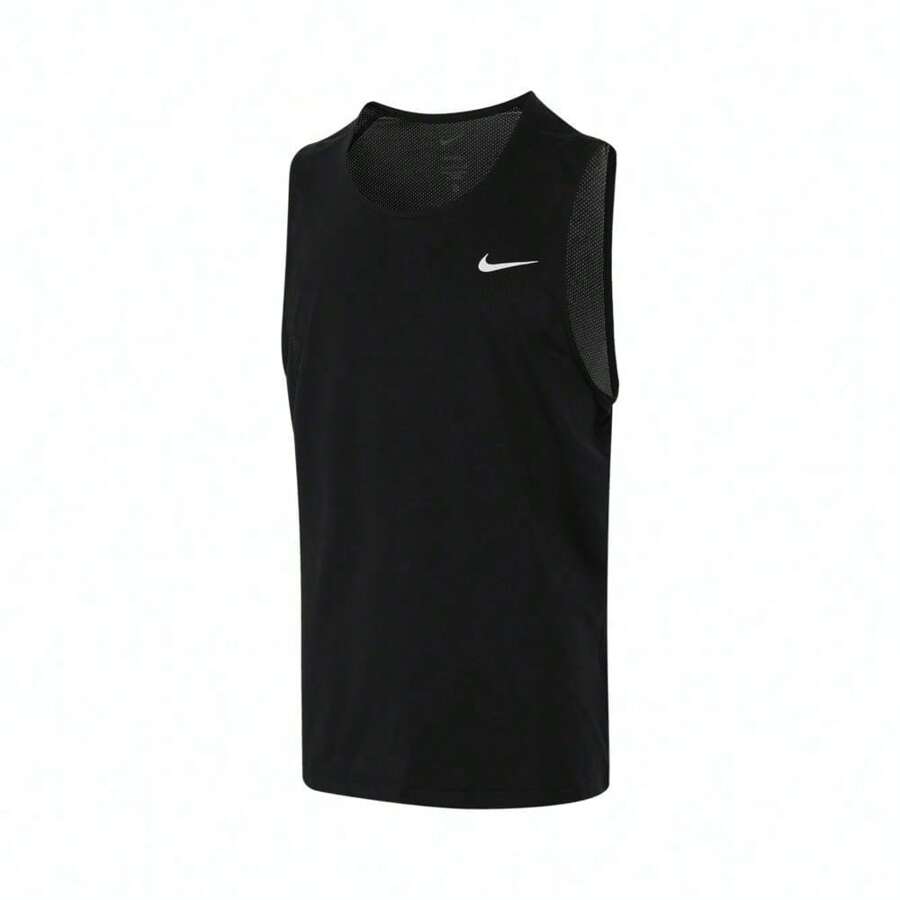 2024 男款 Nike DF Ready Tank 无袖运动衫 - 黑色 - 查看 1