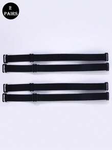 2 Pairs Women Bra Straps, Non-Slip Adjustable Elastic Bra Strap Lingerie Accessories - Multicolor - View 8