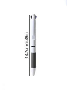 10/8/6/4/2/1 Pack Simple 3-Color Practical Push Ballpoint Pen Multi-Color Pen Student Office Black, Red And Blue 3-Color Integrated Push Ballpoint Pen Office Supplies, Exam Supplies, Back To School Supplies