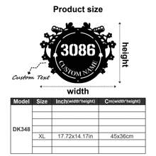 1pc Custom Vintage Metal Doorplate Decorative Art, Rural Street Nameplate Wall Decorations - Personalized Door Numbers And Text - Wall-Mounted Multifunctional Address Signs, House Numbers, Outdoor Address Signs, Farmhouse Door Art Gifts Birthday Graduation - Multicolor - View 46