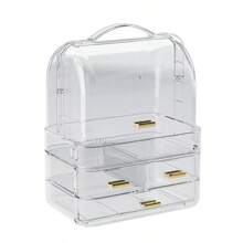 1pc Multi-Layer Cosmetic, Jewelry & Accessories Organizer Box, Dust-Proof Drawers Storage