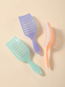 每个人都喜欢这款梳子，它具有可爱精致的镂空设计。它是完美的情人节礼物。它配有头皮按摩功能，可用于干发和湿发。它能有效梳理头发，使头发顺滑无结。其紧凑的尺寸确保了便携性，让您轻松随身携带。 - 彩色 - 查看 7