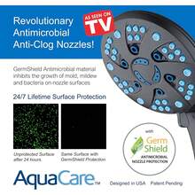 Hotel Spa AquaCare Spa Station Combo de cabezal de ducha de mano y lluvia de 48 modos de 3 vías de alta presión, boquillas antiobstrucciones, manguera de acero inoxidable extralarga, soporte de pared - Bronce frotado con aceite - Ver 6