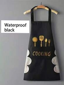1pc Apron, Can Wipe Hands, Home Kitchen Nordic Style Korean Waterproof Apron, Adult Couple Apron - Multicolor - View 11