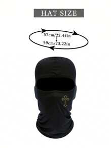 4pcs/2pcs/1pc Cross Printing Ski Mask Spring And Summer Balaclava Face Mask For Men Women UV Protection Windproof Scarf For Snowboard Motorcycle - Multicolor - View 4