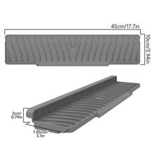 Large Opening Drain Mat, Silicone Sink Drainer Mat, Non-Slip Sloped Drainage Mat For Kitchen - Multicolor - View 4