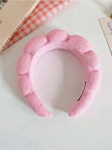 1 Pc Face Wash Band / 2 Pcs Wrist Wash Band / 3 Pcs Set Velvet Plush Swan Spa Headbands, Make Up Headbands, Face Wash Headbands, Skin Care Headbands, Bubble, Spa, Wristbands For Women And Girls
