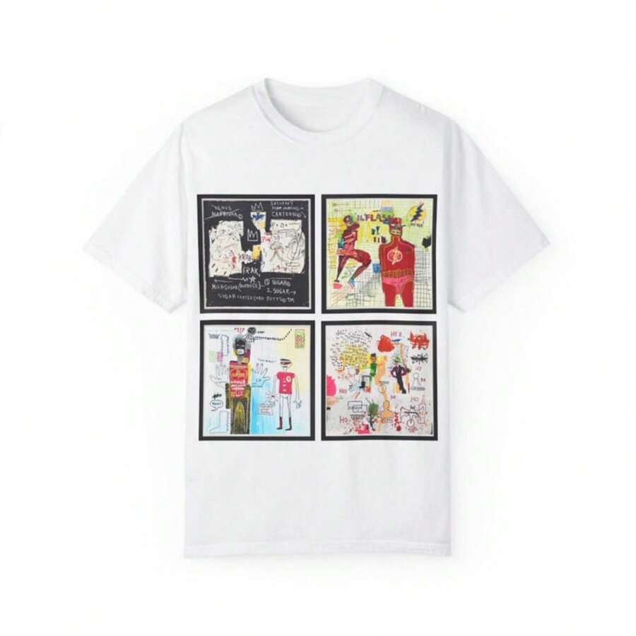 Neo Expressionism Tee Basquiat Inspired - White - View 1