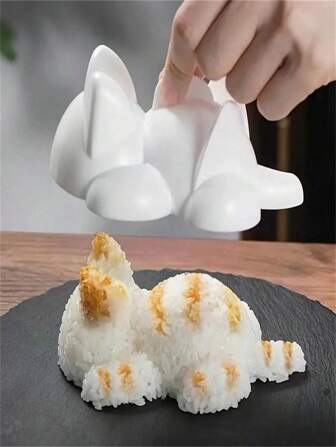 1PC Rice Ball Mold Charming Cat Shaped Rice Ball Maker Suitable For Sushi And Nori Rolls, Can Hold 200g Rice Home Kitchen And Picnic DIY Bento Accessories