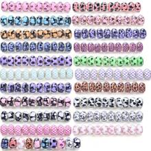 20 件 Y2K 风格大孔树脂珠 Panjia 设计 DIY 手链珠宝制作用品