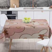 1pc Easter Bunny And Egg Decorative Tablecloth, Holiday Outdoor Table Decor, Vintage Easter Happy Tablecloth, Easter Bunny Eggs And Farmhouse Design, Great For Spring/Summer Decorations, Easter Gifts, Great For Indoor/Outdoor/Easter Parties And Home Decor, Easter Decor, Farmhouse Decor. Easy To Install And Maintain - Add Festive Ambiance And Personalized Yard Decor!