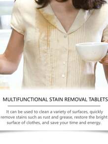 Pastillas de limpieza descontaminantes y multiusos para la cocina y el baño, para quitar la suciedad y las manchas