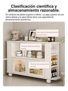 Mueble Multiusos Cajon Moderno Blanco Organizadores Cocina - Blanco - Ver 4