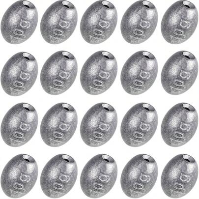 Egg Fishing Sinkers Olive Shape Sinker Weight Casting For Fishing Bottom Fishing Tackle Fishing Sinker Weights For Freshwater Saltwater