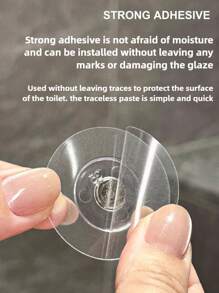 1 Pc/6 Color Bathroom Hooks, Toilet Lid Lifter, No Hole Punching, Strong Load Bearing, Bathroom Wall, Creative Towel Sticky Hooks, Behind The Door Non-Tracking Clothes Hooks, Toilet Lid Lifter, Fun And Hygienic Bathroom Accessory For Kids And Adults, Easy-To-Clean Designs