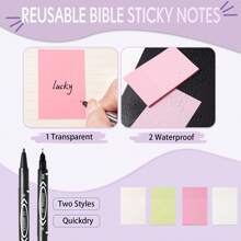 28 件套圣经日记本套装、圣经学习用品、莫兰迪色圣经学习套装、12 支彩色圣经荧光笔和 90 个圣经标签套装、5 支光滑圣经笔等 - 彩色 - 查看 7