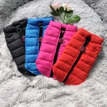 Waterproof Pet Jacket Winter Warm Puppy Clothes Puppy Cat Vest Pet Soft Coat Cold Weather Christmas Gift - Màu Hoa hồng đỏ - Xem 5