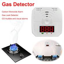 Carbon Monoxide Detector, Portable CO Detector For Travel, Battery Powered CO Gas Monitoring Instrument, Alarm Sound And Light Alarm, Portable CO Detector For Household Kitchen