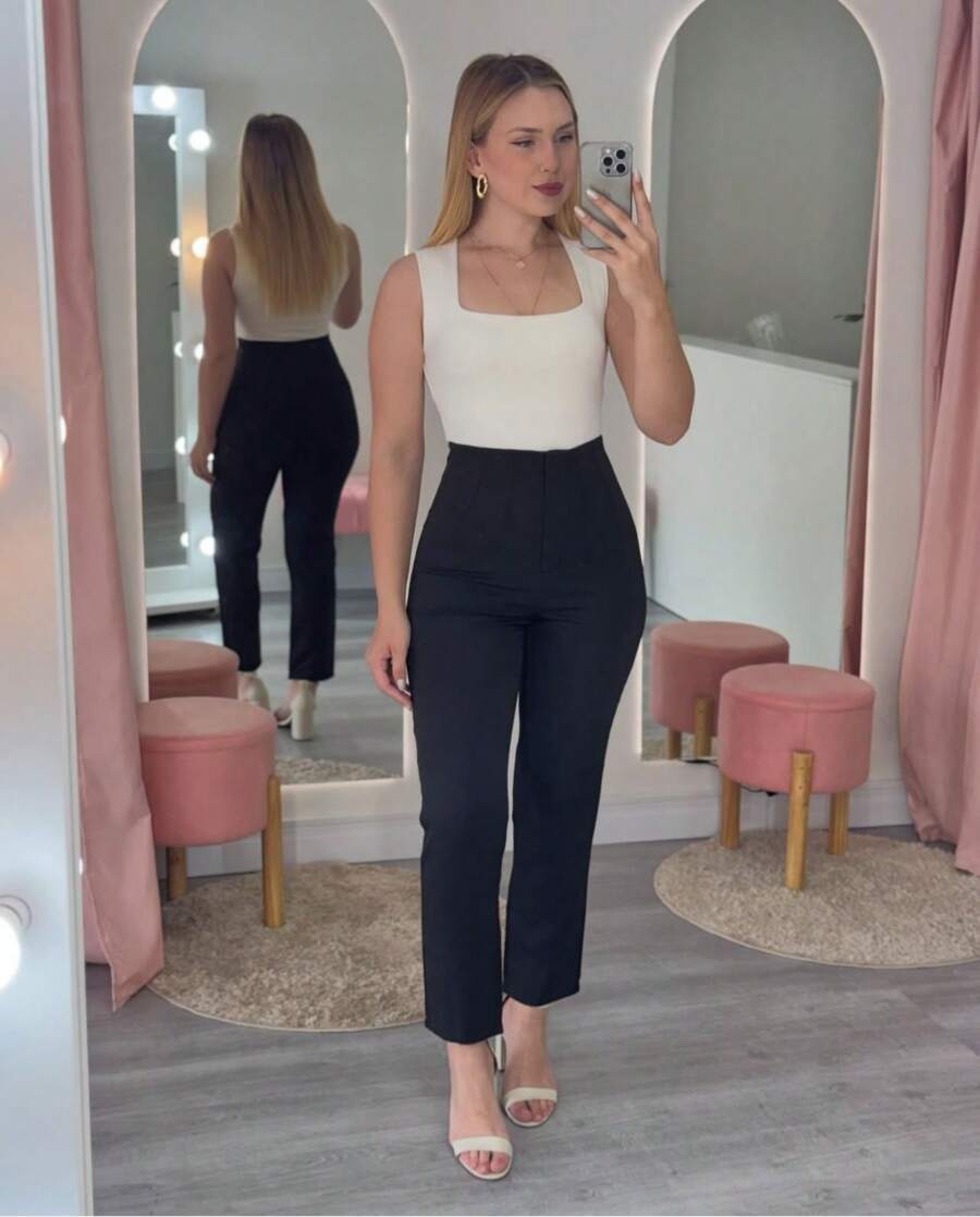 Tailored Pants Inspired By Social Work - màu đen - Xem 1