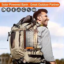 Dung lượng lớn 30000mAh/10000mAh Năng lượng mặt trời cho mọi thiết bị Sạc tích hợp 4 dây Sáu đầu ra Sạc USB, Có đèn flash kép và đèn chiếu sáng, La bàn. Thích hợp cho du lịch, tiệc tùng, làm việc, học tập Lựa chọn tốt nhất để làm quà tặng cho Apple IPhone, IPad, điện thoại Android, quà tặng cho gia đình, bạn bè, sinh nhật, mùa đông, lễ tình nhân, lễ Phục sinh Thích hợp cho vui chơi ngoài trời, mua sắm, du lịch, Nguồn điện di động An toàn và ổn định - màu đen - Xem 6