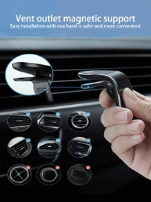 1 pezzo Supporto magnetico per auto aggiornato per presa d aria, supporto per telefono cellulare in metallo con magnete potente e rotazione a 360°, compatibile con e telefoni Android, idea regalo per compleanni, famiglia, amici, accessori auto, supporto per telefono in auto