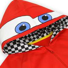 Disney Cars Hoodie | Lightning McQueen Boys' Hoodie | Kids' Zip Up Hoodies | Official Merchandise - Red - View 5