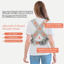 Portabebés recién nacido IULONEE, portabebé suave y ligero | Ergonómico, con soporte ajustable para el cuello, ideal para recién nacidos de 7-45 libras, con mayor comodidad y soporte