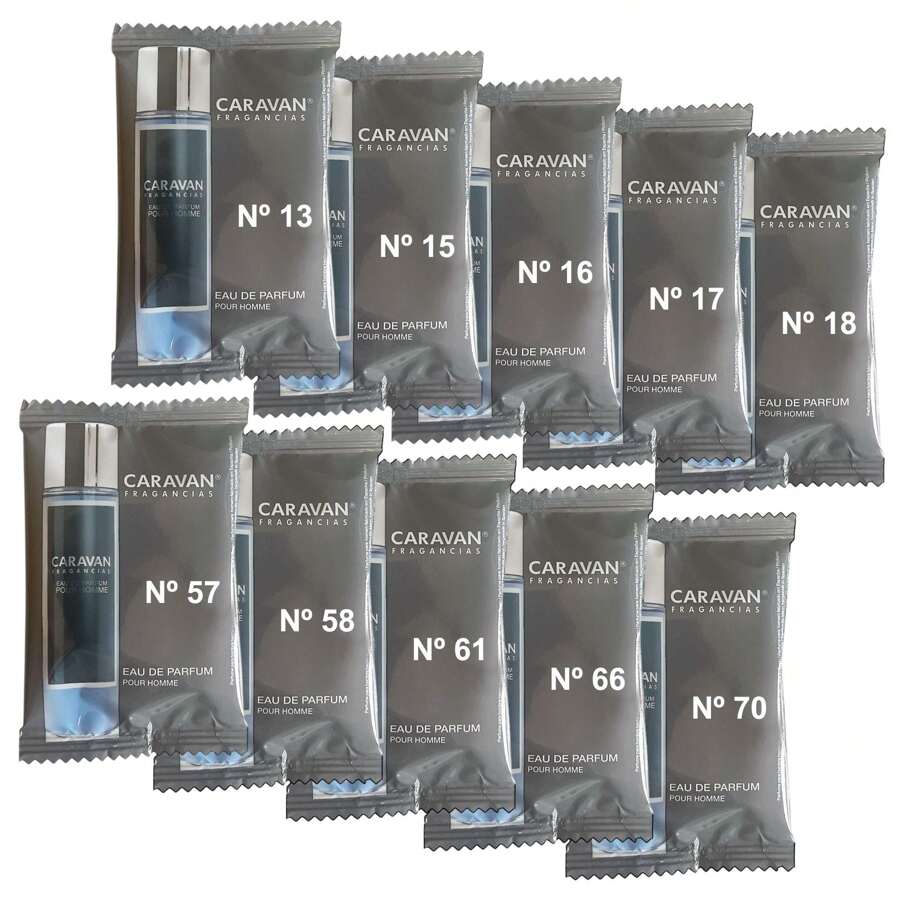 TESTERS. Set Of 10 Caravan Fragrance Vials For Men - The Perfect Selection To Try, Discover And Choose Your Favorite Scent - Fragrances For 30 Days. Free Shipping In 24/72h - Grey - View 1