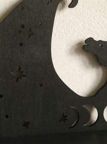 1pc Creative Dragon Shaped Crystal Wall Shelf, Home Decor Wall Mount Storage Rack For Bedroom, Bathroom, Jewelry And Cosmetics - Black - View 3