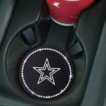 2pcs Rhinestone Cup Holders, Anti-Slip Cup Mat With Diamond-Studded Unique Cup Holder Mats - one-size - View 3